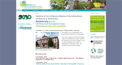Desktop Screenshot of biodiversity-conference2010.de